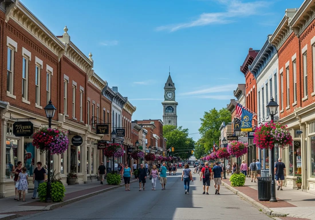 The historic main street of Niagara-on-the-Lake